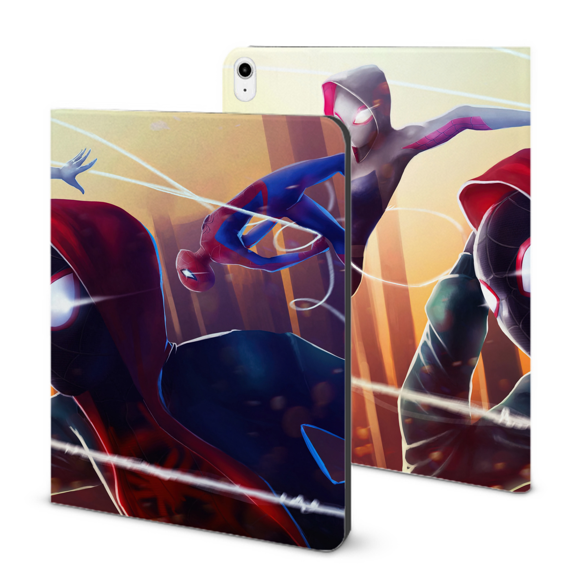 （画像用） Spider Man スパイダーマン IPadケース ペンホルダー付き ブックスタイルデザイン